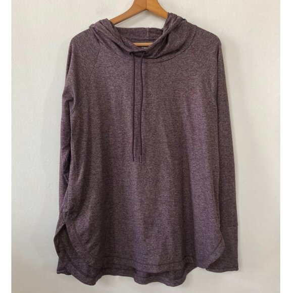 Athleta Uptempo Hoodie Sweatshirt Heathered - Picture 3 of 8